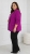 Marynarka damska Plus Size – elegancka Luźny krój rękaw 3/4 Róż Biskupi 6XL