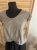 Bluzka damska bawełniana Letnia Tshirt Z koronką Romantyczna Beżowa Ciemna