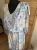 Sukienka z siateczki w kwiaty zwiewna luźna oversize Plus Size Liliowa