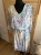 Sukienka z siateczki w kwiaty zwiewna luźna oversize Plus Size Liliowa