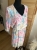 Sukienka z siateczki w kwiaty zwiewna luźna oversize Plus Size Różowa