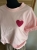 Bluzka Koszulka damska T-Shirt z Serduszkiem Serce Bawełniana Różowa