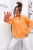 Bluza damska MOTION w kwiaty oversize wygodna sportowa wiosenna POMARAŃCZOW