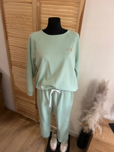 Komplet dresowy dres pastelowy luźny miękki zielony miętowy