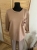 Bluzka Bluza damska oversize z kieszonką masełkowa casual beżowa karmelowa