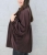 Bluzka oversize większa zwiewna nietoperzowa elegancka brązowa czekoladowa