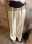 Elegancke spodnie szerokie nogawki WIDE LEG z paskiem i przeszyciem żółte