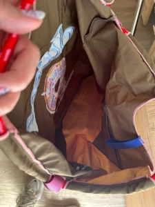 Nylonowa torba worek na zakupy na plażę wakacyjna z pączkiem