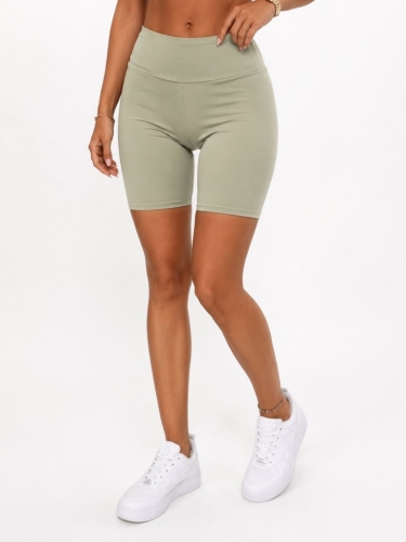 Legginsy Kolarki Push Up z Marszczeniem Wysoki Stan Zielone S/m