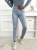 Legginsy Damskie Modelujące Wysoki Stan Push Up Slim Fit ze Stopką Blue