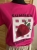 Koszulka damska MEGI Truskawka modny i wygodny basic Tshirt Różowa S/m