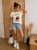 Koszulka damska MEGI Truskawka modny i wygodny basic Tshirt Żółta S/m