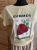 Koszulka damska MEGI Truskawka modny i wygodny basic Tshirt Żółta S/m