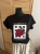 Koszulka damska MEGI Truskawka modny i wygodny basic Tshirt Czarna S/m
