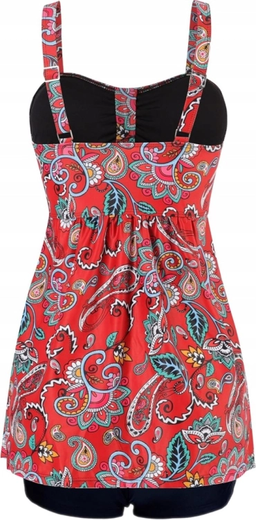 Strój kąpielowy dwuczęściowy push up Boho damski Tankini Spodenki M
