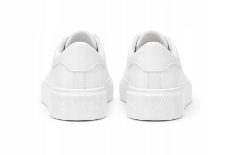 Sneakersy Buty Sportowe na Grubej podeszwie Purlina Skórzane
