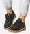 Czarne sneakersy damskie buty sportowe zdobione brokatem