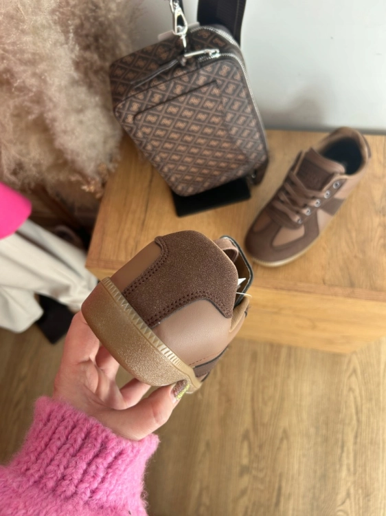 Sneakersy damskie brązowe czekoladowe beżowe lekkie 41
