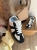 Sneakersy damskie Buty sportowe na grubej podeszwie białe czarne 41