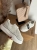 Sneakersy damskie kremowe na grubej podeszwie sportowe