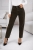 Spodnie Jeans Boyfriend Damskie Ciemne Brązowe Czekoladowe Pasek XL