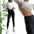 LEGGINSY DAMSKIE leginsy SPODNIE bambusowe KRYJĄCE getry czarne