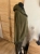 Bluza sportowa z kapturem prążek miękka napy zielona khaki